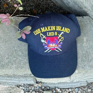 USS MALIN ISLAND LHD 8 The Corps US Navy Baseball Cap NWOT